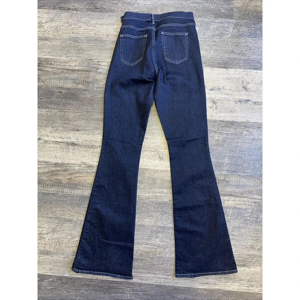 Gap 1969 Resolution Skinny Flare Jeans Womens 30L Mid Rise Stretch Denim